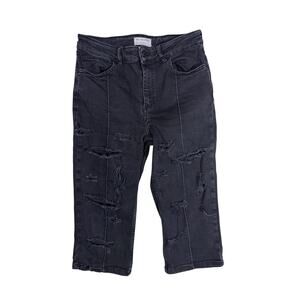 We the Free Capri Jeans Women's 31 Distressed Front Seams